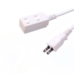 Standard 2 pin Laptop Plug Extension Cable Extention Cord