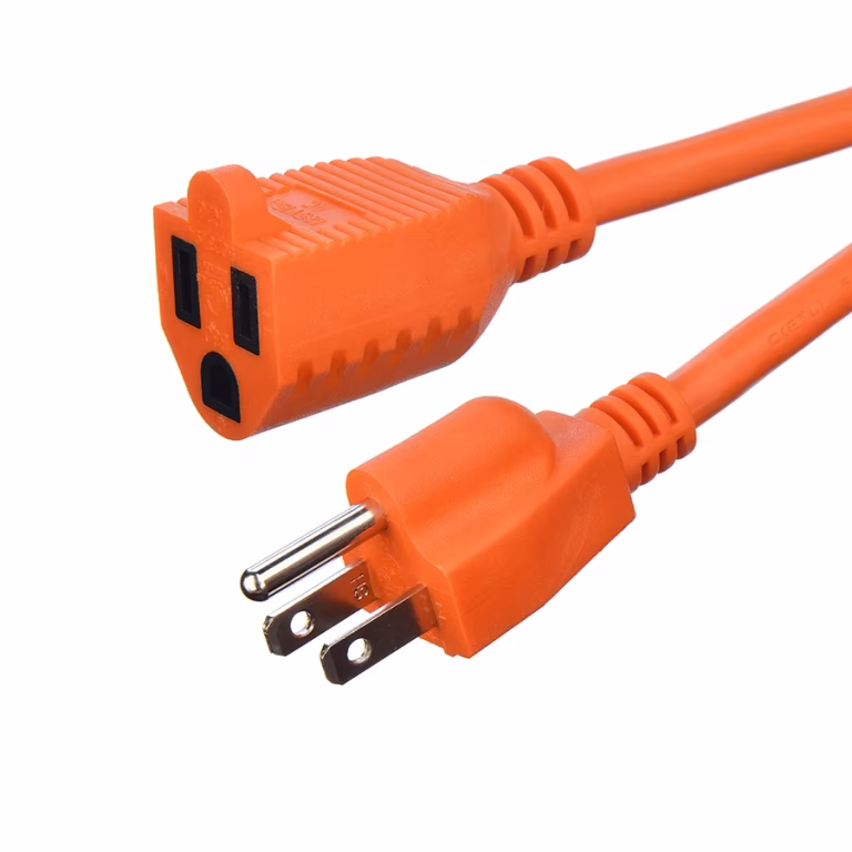 High Quality 3 Pin 3X16Awg Orange American Standard ETL Heavy Duty Extension Cord For Electrical Kettle