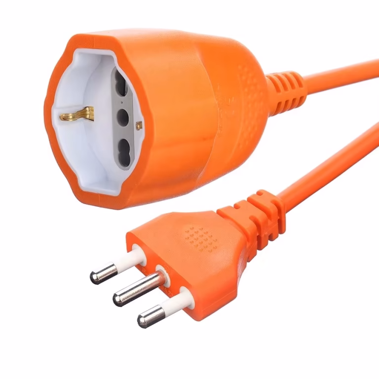 Italy Standard Extention Cable 3 Pin Plug with Waterproof Socket 3 Pin 10A 3X1MM2 IMQ Extention Cord