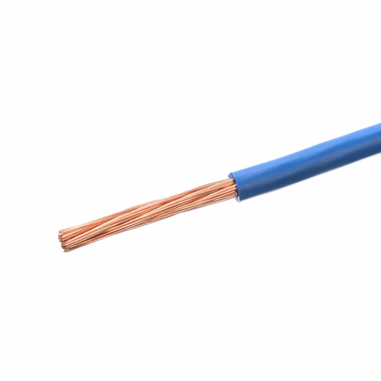 Blue Solid Core BV 1X1.5mm2 PVC Jacket Power Cable Home Appliances Electrical Power Cable