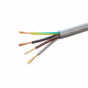Good Quality Flexible Cord Round Cables Grey H05VV-F 4 Core 4X0.75mm2 Electrical Power Cable For Home Improvement