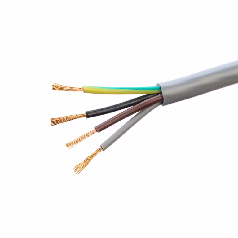 Good Quality Flexible Cord Round Cables Grey H05VV-F 4 Core 4X0.75mm2 Electrical Power Cable For Home Improvement